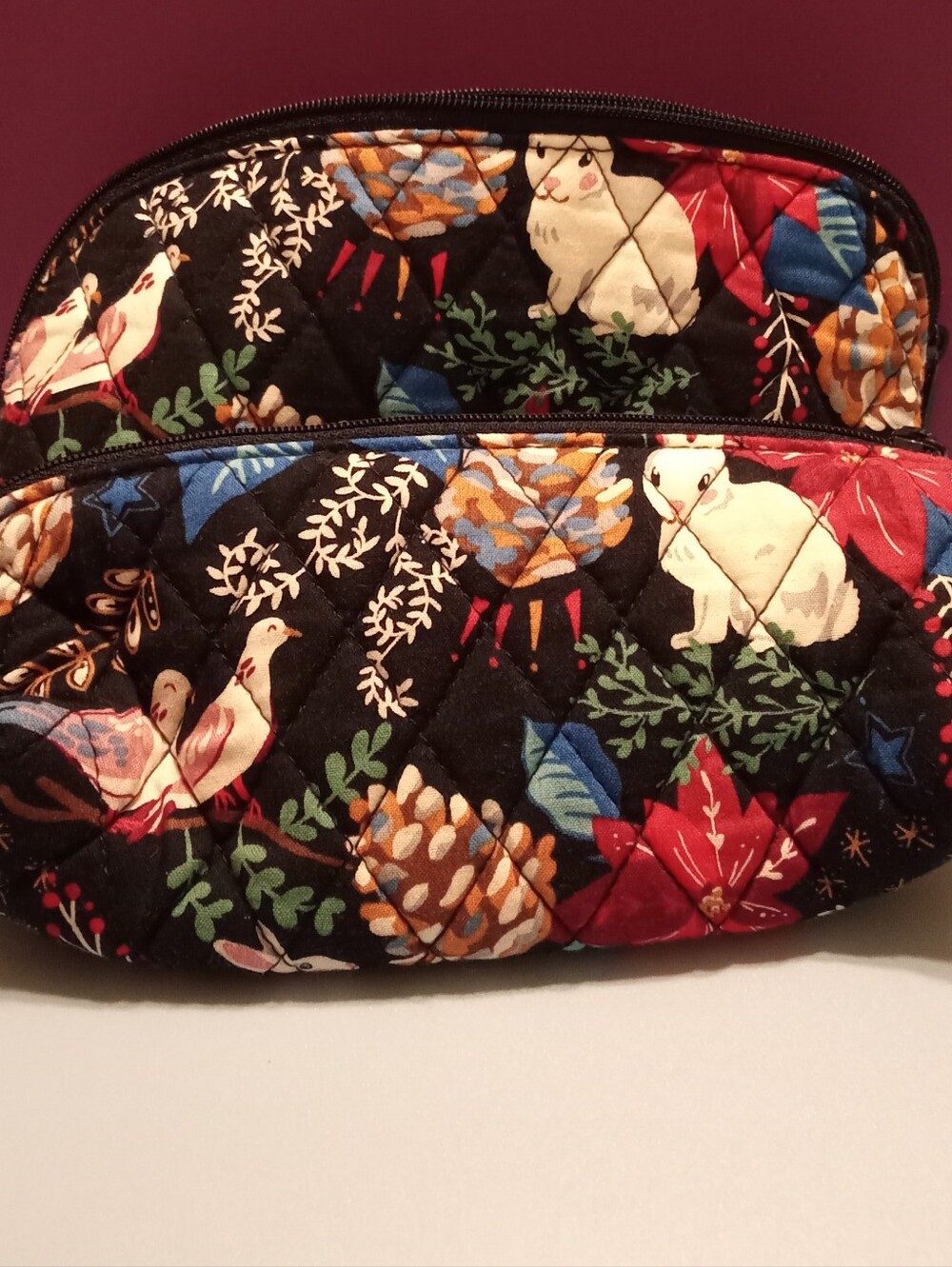 Vera Bradley Pouch Set in Winter Forest